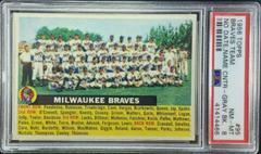 Braves Team [No Date, Name Center Gray Back] #95 Baseball Cards 1956 Topps Prices