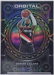 Damian Lillard [Yellow] #14 Basketball Cards 2022 Panini Obsidian Orbital Prices