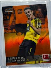 Giovanni Reyna [Orange Refractor] Soccer Cards 2021 Stadium Club Chrome Bundesliga Prices
