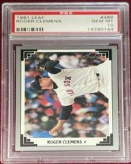 Roger Clemens Baseball Cards 1991 Leaf Prices
