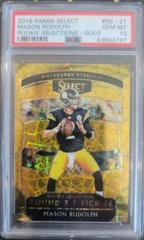 Mason Rudolph [Gold Prizm] #RS-21 Football Cards 2018 Panini Select Rookie Selections Prices