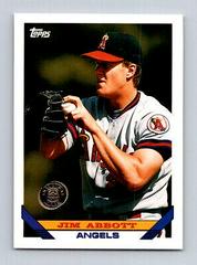 Jim Abbott [Col. Rockies Inaugural] Baseball Cards 1993 Topps Prices