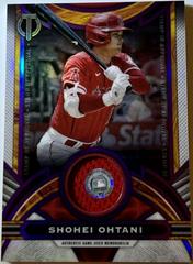 Shohei Ohtani [Purple] #SOA-SO Baseball Cards 2023 Topps Tribute Stamp of Approval Relics Prices