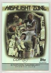 Stephon Marbury #HZ-9 Basketball Cards 2003 Topps Highlight Zone Prices