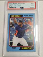 Abraham Toro [Blue] #110 Baseball Cards 2020 Topps Archives Prices