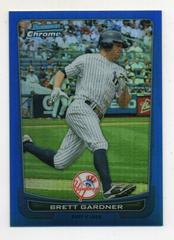 Brett Gardner [Blue Refractor] #158 Baseball Cards 2012 Bowman Chrome Prices