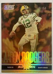 Aaron Rodgers [Gold Zone] #7 Football Cards 2023 Panini Score Men of Autumn Prices