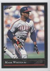 Mark Whiten Baseball Cards 1992 Leaf Prices
