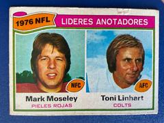 Mark Moseley, Toni Linhart [Scoring Leaders] Football Cards 1977 Topps Mexican Prices