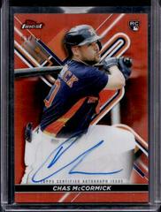 Chas McCormick [Orange] #FA-CH Baseball Cards 2022 Topps Finest Autographs Prices