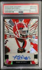 Adonai Mitchell [Crystal Red] #PA-AM1 Football Cards 2022 Leaf Valiant Autographs Portrait Prices