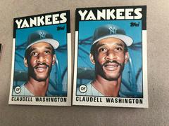 Claudell Washington Baseball Cards 1986 Topps Traded Prices
