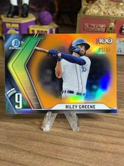 Riley Greene [Orange] #BTP-9 Baseball Cards 2022 Bowman Scouts' Top 100 Prices