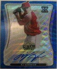 AJ Vukovich [Blue Wave] Baseball Cards 2020 Leaf Metal Draft Autographs Prices