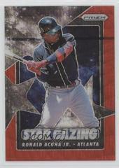 Ronald Acuna Jr. [Red Wave Prizm] #SG-3 Baseball Cards 2020 Panini Prizm Star Gazing Prices