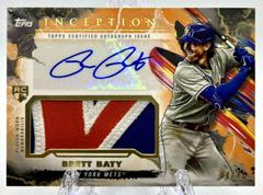 Brett Baty [Orange] #IAP-BB Baseball Cards 2023 Topps Inception Autograph Patch Prices