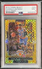 Carmelo Anthony [Gold Prizm] #240 Basketball Cards 2016 Panini Select Prices