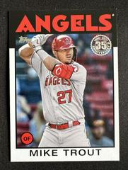 Mike Trout #86B-1 Baseball Cards 2021 Topps 1986 35th Anniversary Prices