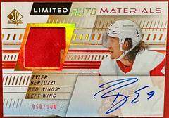 Tyler Bertuzzi [Limited Auto Patch] Hockey Cards 2019 SP Authentic Prices