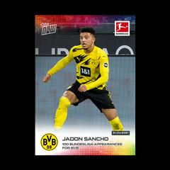 Jadon Sancho #176 Soccer Cards 2020 Topps Now Bundesliga Prices