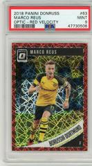 Marco Reus [Optic Red Velocity] Soccer Cards 2018 Panini Donruss Prices