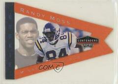 Randy Moss [Orange] #55 Football Cards 1998 Playoff Contenders Pennants Prices