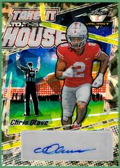 Chris Olave [Crystal Leopard] #TH-CO1 Football Cards 2022 Leaf Valiant Autographs Take it to the House Prices