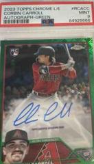 Corbin Carroll [Green] #RCA-CC Baseball Cards 2023 Topps Chrome Logofractor Autograph Prices