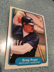 Greg Pryor #356 Baseball Cards 1982 Fleer Prices