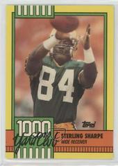 Sterling Sharpe [Disclaimer Back] Football Cards 1990 Topps 1000 Yard Club Prices