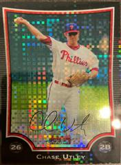 Chase Utley [Orange Refractor] #4 Baseball Cards 2009 Bowman Chrome Prices