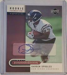 Darren Sproles [Autograph] Football Cards 2005 Upper Deck Foundations Prices
