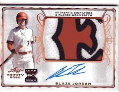 Blaze Jordan [Bronze] Baseball Cards 2020 Leaf Trinity Patch Autographs Prices