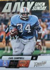 Earl Campbell Football Cards 2022 Panini Prestige Any Given Sunday Prices
