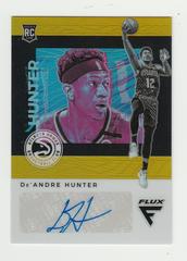 De'Andre Hunter [Gold] Basketball Cards 2019 Panini Chronicles Flux Rookie Autographs Prices