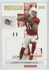 Larry Fitzgerald [Gold] #2 Football Cards 2007 Playoffs NFL Prices