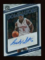 Ben Wallace #DS-BEN Basketball Cards 2022 Panini Donruss Optic Dominators Signatures Prices