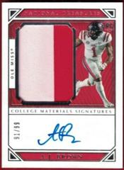 A.J. Brown [College Materials Signatures] Football Cards 2019 Panini National Treasures Collegiate Prices