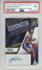 Jordan Poole [Purple Stars] Basketball Cards 2019 Panini Donruss Optic Rookie Dominator Signatures Prices