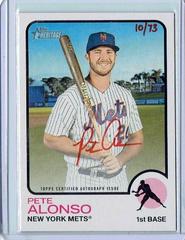 Pete Alonso #ROA-PA Baseball Cards 2022 Topps Heritage Real One Autographs Prices