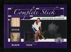 Jacques Plante [Purple] Hockey Cards 2021 Leaf Lumber Complete Stick Prices