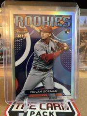 Nolan Gorman [Refractor] #FRD-18 Baseball Cards 2023 Topps Finest Rookies Design Variation Prices