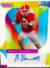 Brock Bowers [Prismatic White] #BA-BB2 Football Cards 2023 Leaf Vivid Autographs Prices