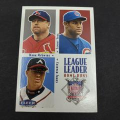 League Leaders [McGwire, Sosa, Jones] #2 Baseball Cards 2000 Fleer Prices