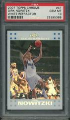 Dirk Nowitzki [White Refractor] Basketball Cards 2007 Topps Chrome Prices