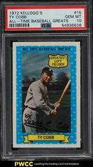 Ty Cobb #15 Baseball Cards 1972 Kellogg's All Time Baseball Greats Prices