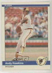 Andy Hawkins #302 Baseball Cards 1984 Fleer Prices