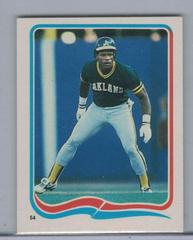 Rickey Henderson #54 Baseball Cards 1985 Fleer Star Stickers Prices