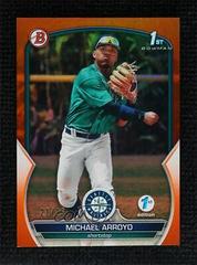 Michael Arroyo [Orange] Baseball Cards 2023 Bowman 1st Edition Prices