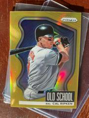 Cal Ripken [Gold Prizm] #OS-5 Baseball Cards 2022 Panini Prizm Old School Prices